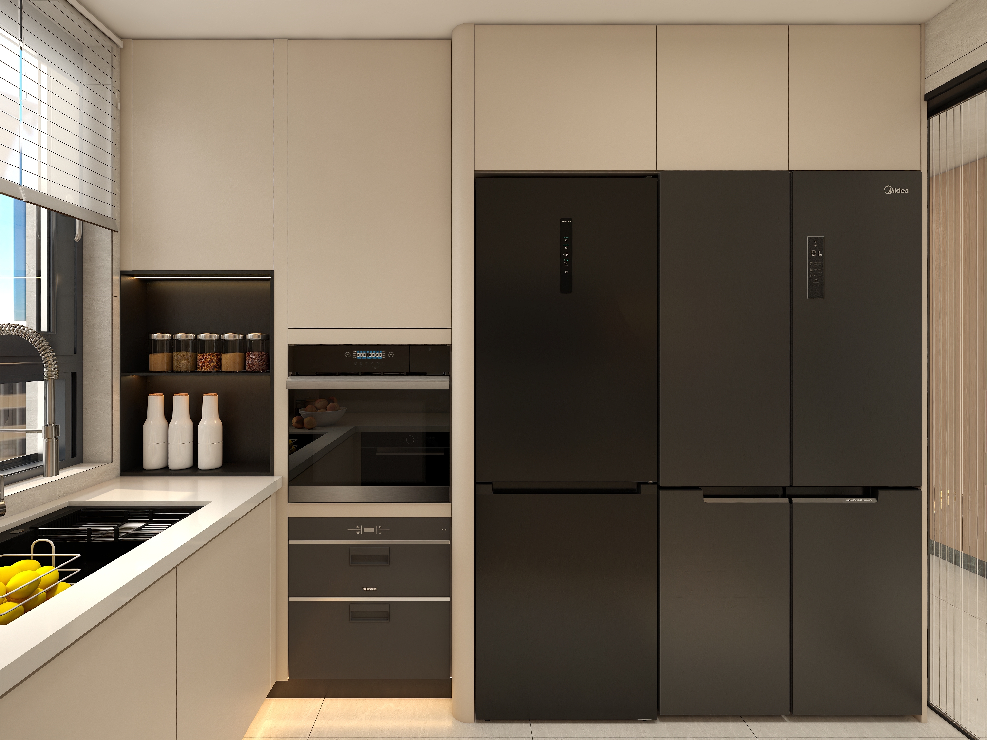 Kitchen Cabinet MDF Lacquer Different Colors Kitchen Furniture Modular Plywood Kitchen Cabinets