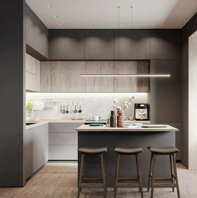 Hot Sales Luxury Kitchen Cabinet Modern Home Kitchen Storage Cabinet for Apartment,modular Kitchen Cabinet Modern