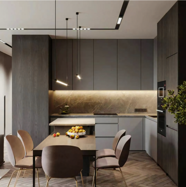 Kitchen Cabinet Modern Functional Furniture Contemporary Style And Trendy Look Spacious Space Full Kitchen Cabinet