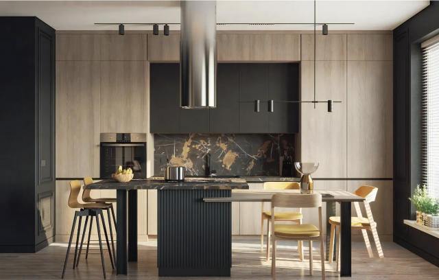 Modern Kitchen Cabinet Furniture Functional Cupboards Offering Clear Layout Durable Structure For Living Home Kitchen Cabinet