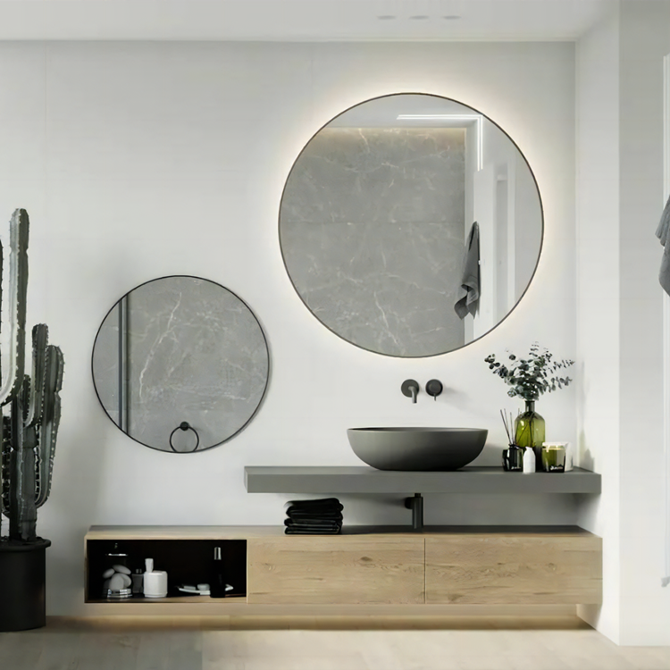 American Style Bathroom Vanities Floating Bathroom Vanity Luxury Ceramic Bathroom Vanities With Bath Mirror