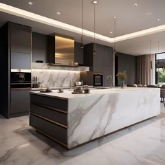 China Manufacturer Custom Cabinet Kitchen Modern Furniture Design Wood Veneer Kitchen Cabinets