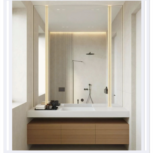 High Quality Lacquer Customized Bathroom Vanities Storage Makeup Plywood Vanity Popular Design White Vanity