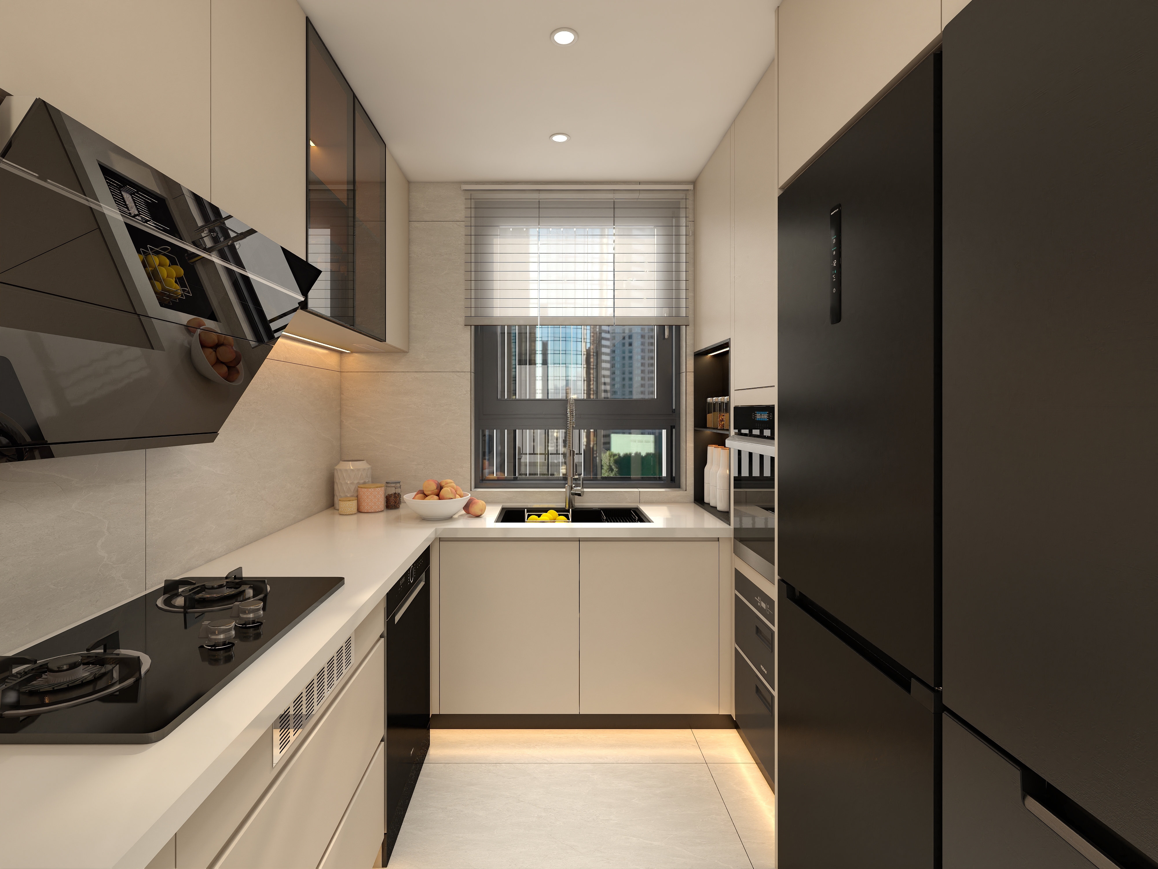 Kitchen Cabinet MDF Lacquer Different Colors Kitchen Furniture Modular Plywood Kitchen Cabinets