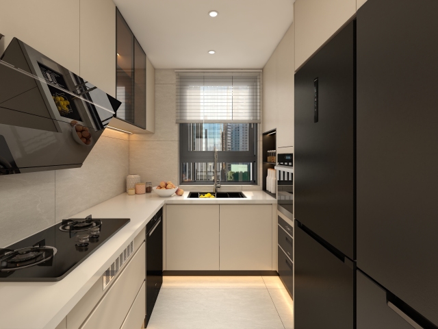 Kitchen Cabinet MDF Lacquer Different Colors Kitchen Furniture Modular Plywood Kitchen Cabinets
