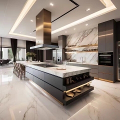 Modern Designs Full Furniture Lacquer Modular Kitchen Cabinets