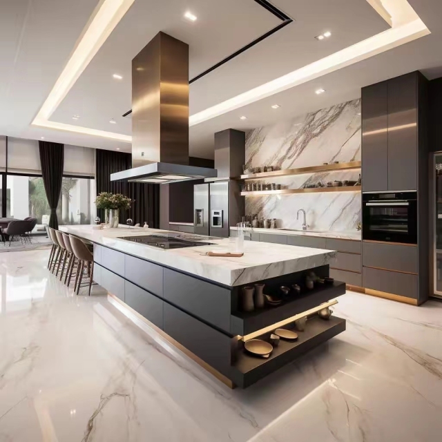 Modern Designs Full Furniture Lacquer Modular Kitchen Cabinets