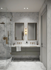 New Design Plywood Vanity Modern Bathroom Vanities Cabinet Set