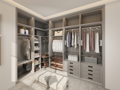 Wardrobe Glass Door Frame L Shape Corner Wardrobe Hardware Rack for Pants