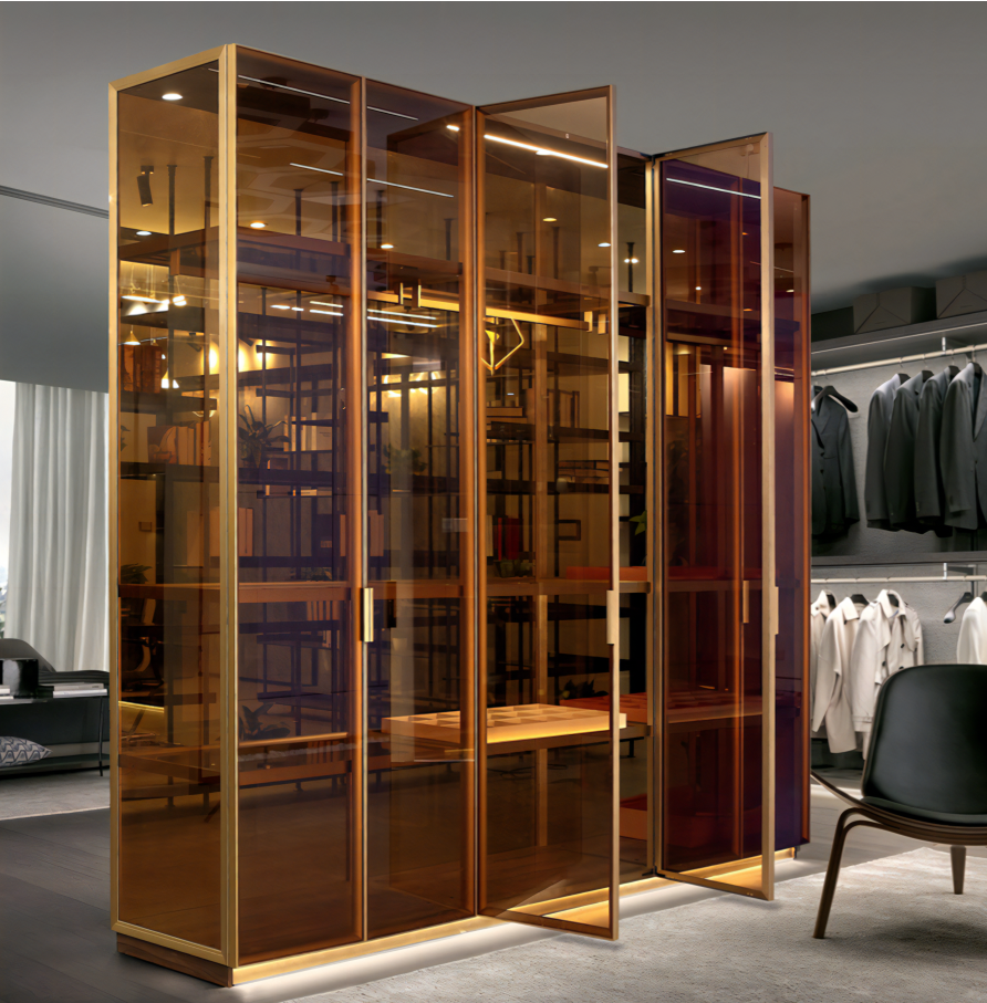 High End Modular Custom Wooden Design Solid Wood Plywood Wardrobes Modern Bedroom Closet Wardrobe