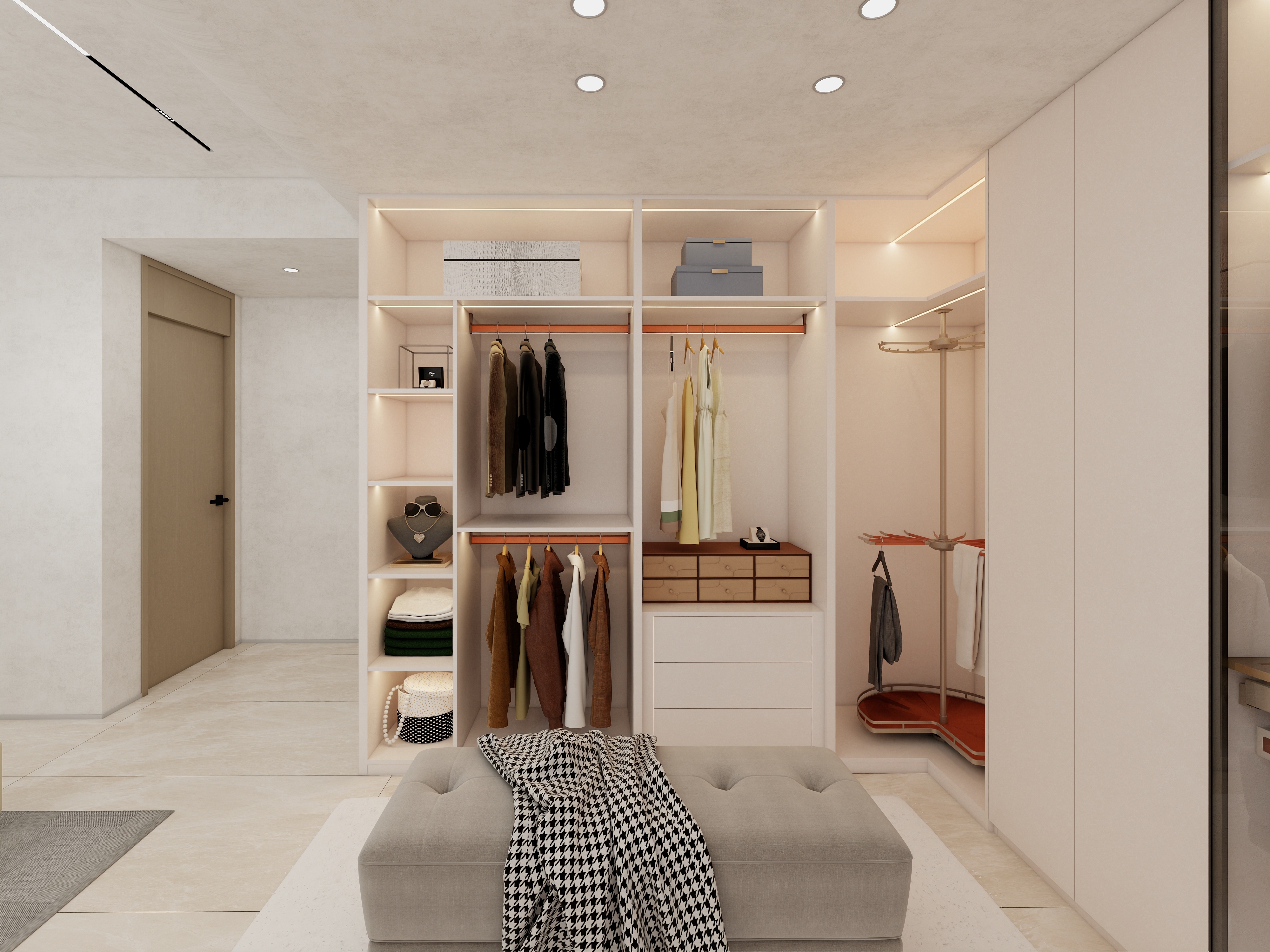 Hot Selling Modern Simple Custom Factory Furniture Plywood Wardrobe Cabinet For Younger for Whole House Cloakroom New Product for Bedroom