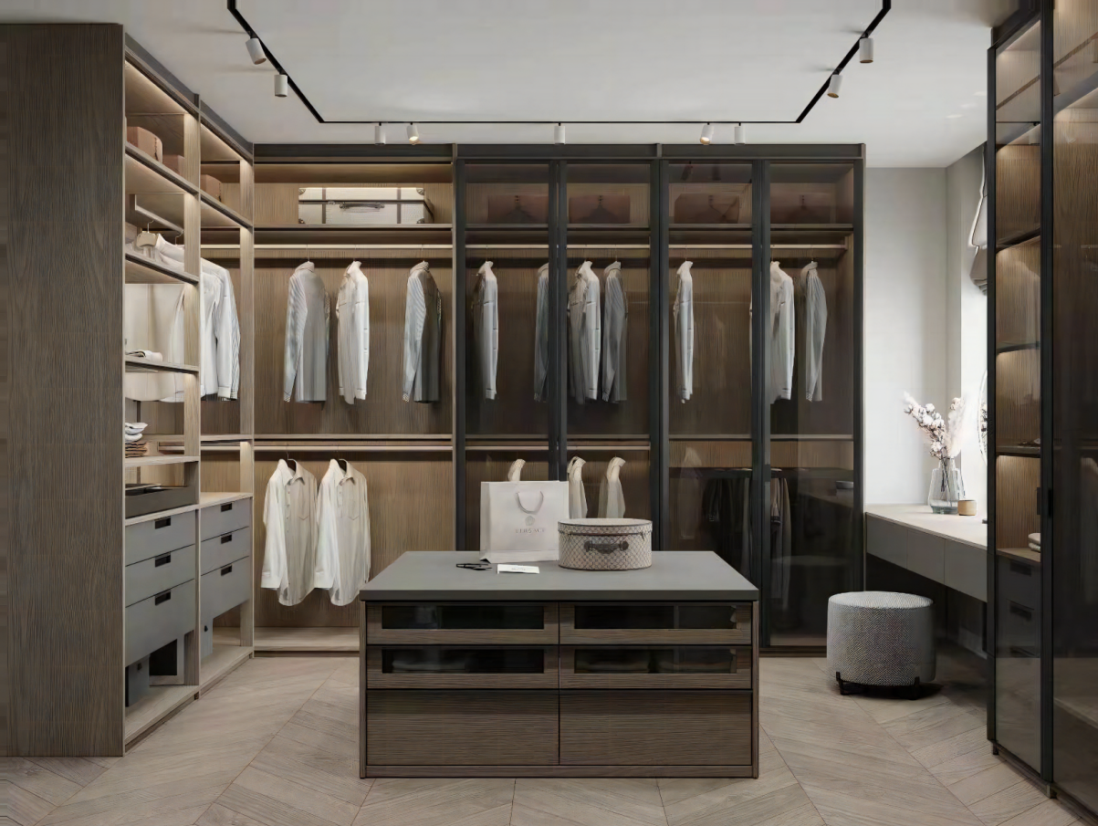 China Made Popular Modern Cabinet Wardrobe Plywood Bedroom Wardrobe Design