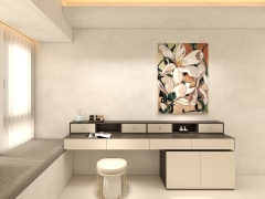 Modern European Plywood Solid Wood Open Closet Wardrobe System for Bedroom or Villa Use Stylish Contemporary Furniture