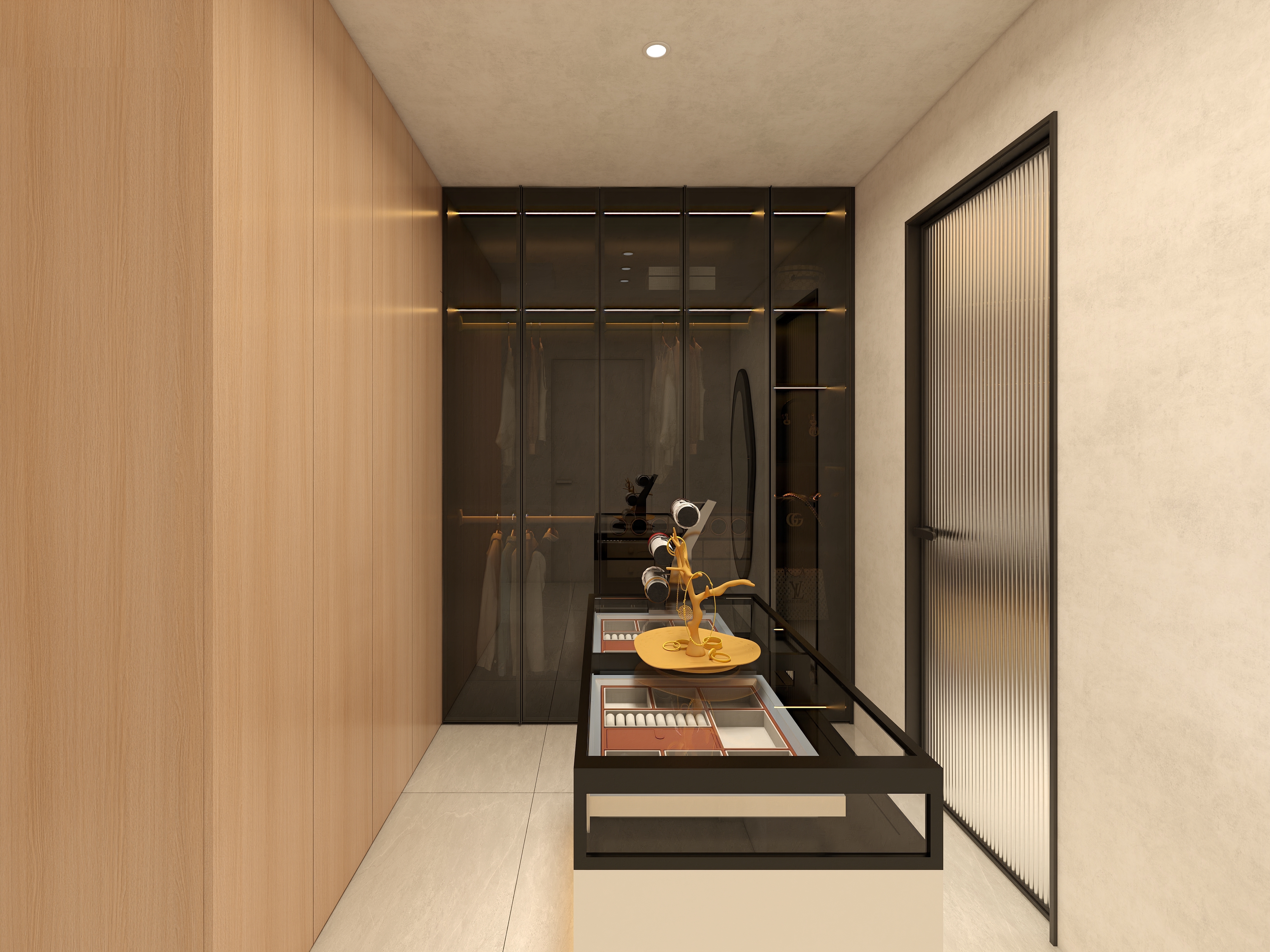 Custom High End Italian Wooden Solid Wood Walkin Room Closet Cabinets Closet Jewelry Cabine Room Cabinet