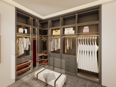 Opening Style Luxury Customizable Bedroom Furniture Modern Wardrobe Durable Solid Wood Multiple Storage Options for Bedroom Living Room