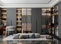 New Design Bedroom Furniture Wooden Solid Wood Plywood MDF  Modern Simple Home Wardrobe Customized Size