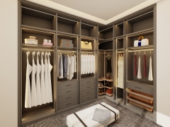 Opening Style Luxury Customizable Bedroom Furniture Modern Wardrobe Durable Solid Wood Multiple Storage Options for Bedroom Living Room