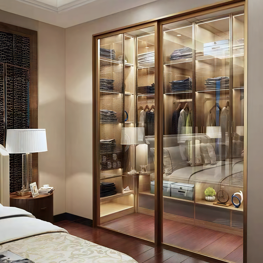 High Quality Bedroom Plywood Wardrobe Combination Sliding Modern Furniture Wardrobe