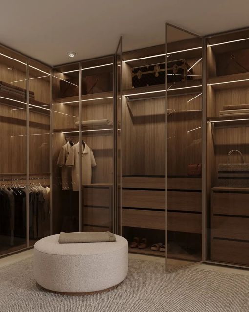 Italian Style Custom Luxury Bedroom Wardrobe Furniture Modern Design