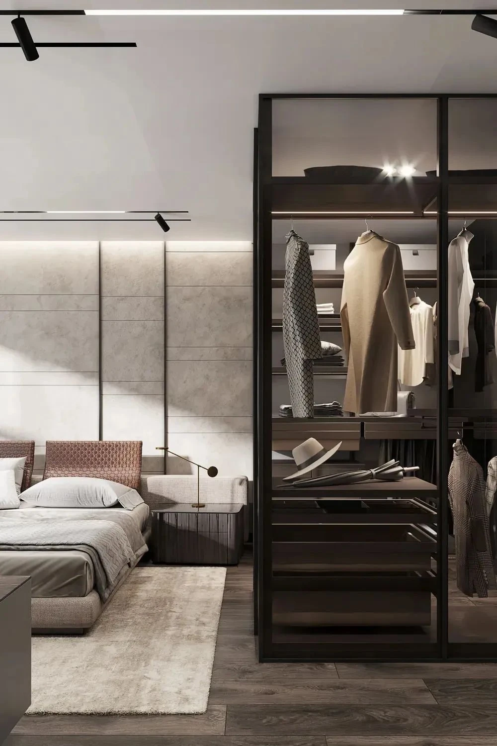 Best Selling Modern Design Natural Veneer Wardrobe High Quality Purely Environmentally Friendly For Bedroom & Living Room