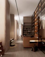 Big Wardrobe Closet Room Cabinet Italian Luxury Glass Doors Design for Your Home Home Furniture Bedroom
