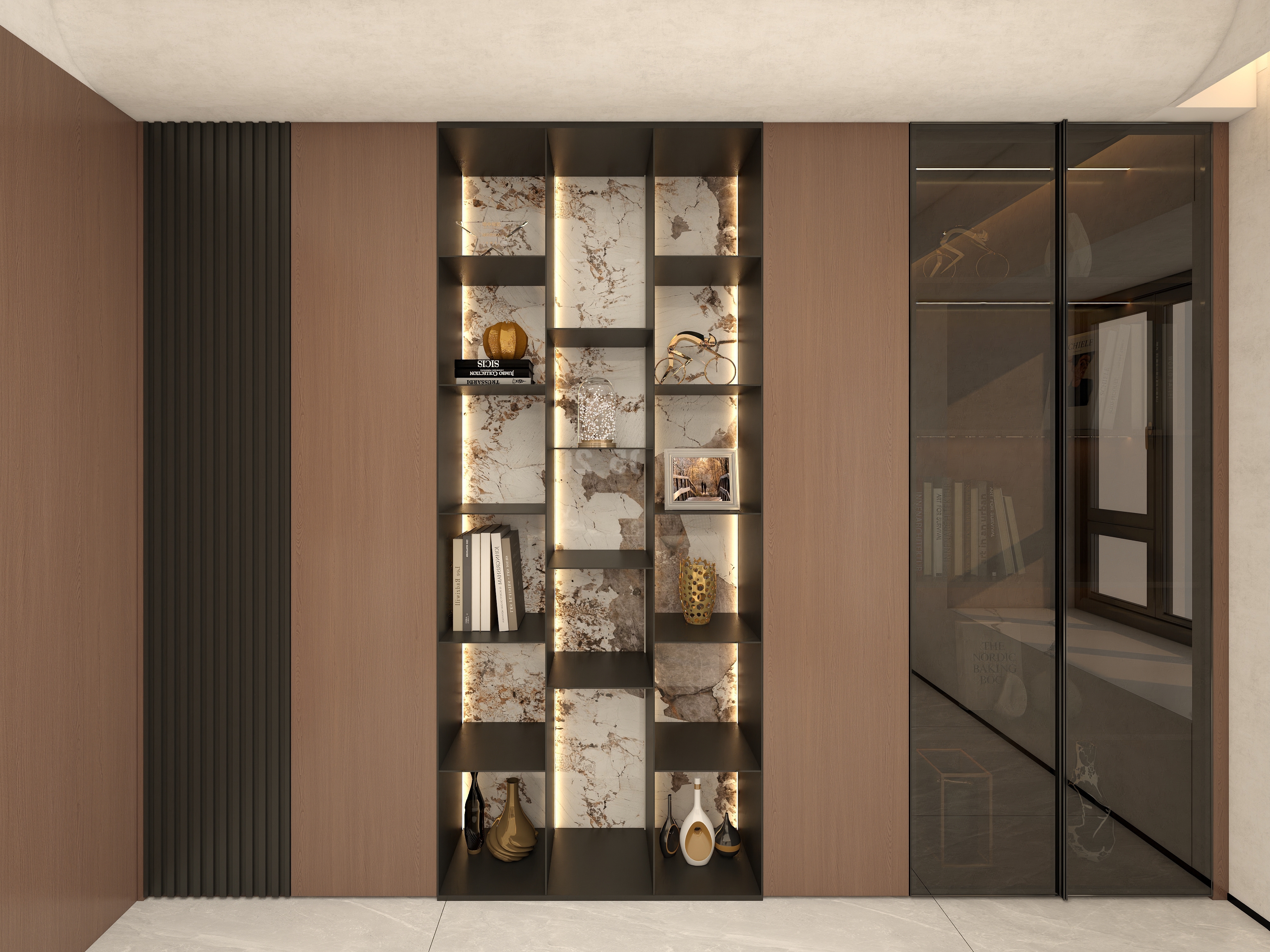Bookshelf Design Living Room Wooden Wall Bookcase With Glass Doors Storage Cabinet Black Book Shelvese Book Bookcase With Aluminum Frame