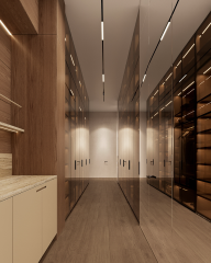 Big Wardrobe Closet Room Cabinet Italian Luxury Glass Doors Design for Your Home Home Furniture Bedroom
