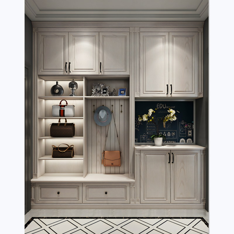 Home High-End Classic Style Large Modern Hallway Storage Cabinet MDF Cabinets