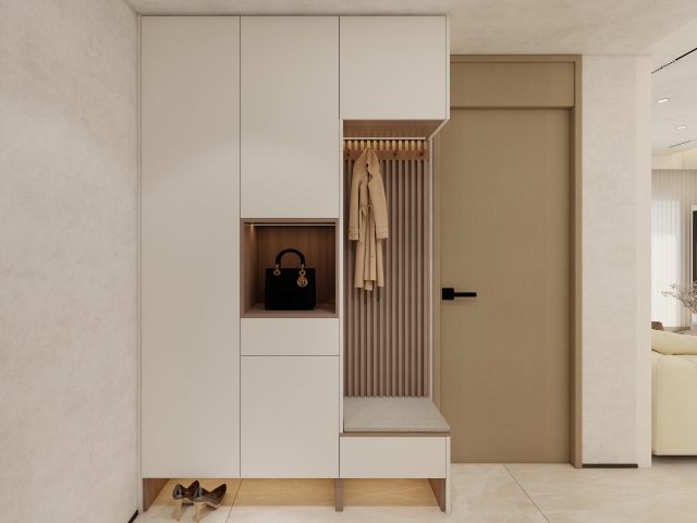 Hot Selling Custom Size Modern Design Wooden Entryway Cabinet for Home Furniture in Living Room