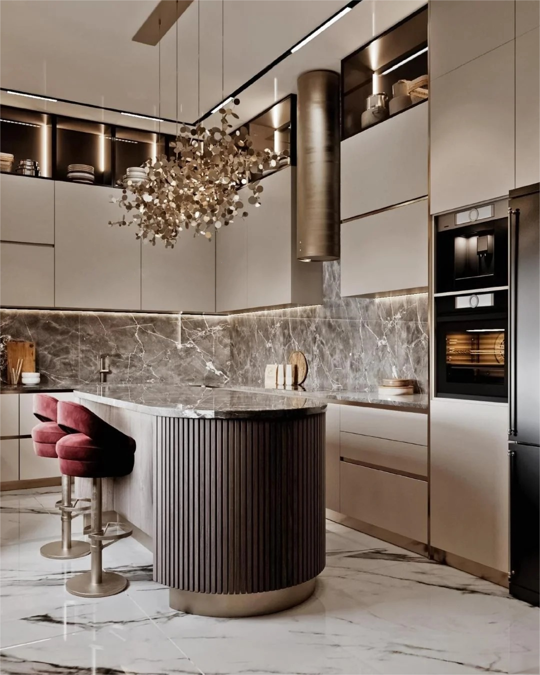 China Manufacturer Hot Sale Luxury Cabinets Kitchen Set Furniture Modern Kitchen Cupboard Set Cabinet