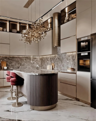 China Manufacturer Hot Sale Luxury Cabinets Kitchen Set Furniture Modern Kitchen Cupboard Set Cabinet
