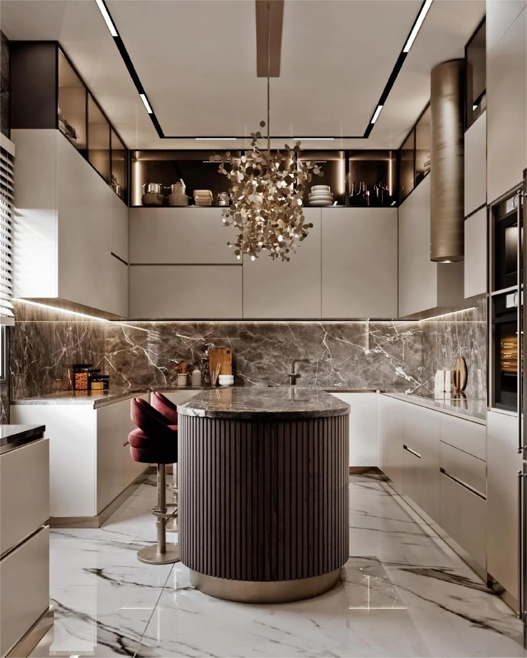 China Manufacturer Hot Sale Luxury Cabinets Kitchen Set Furniture Modern Kitchen Cupboard Set Cabinet