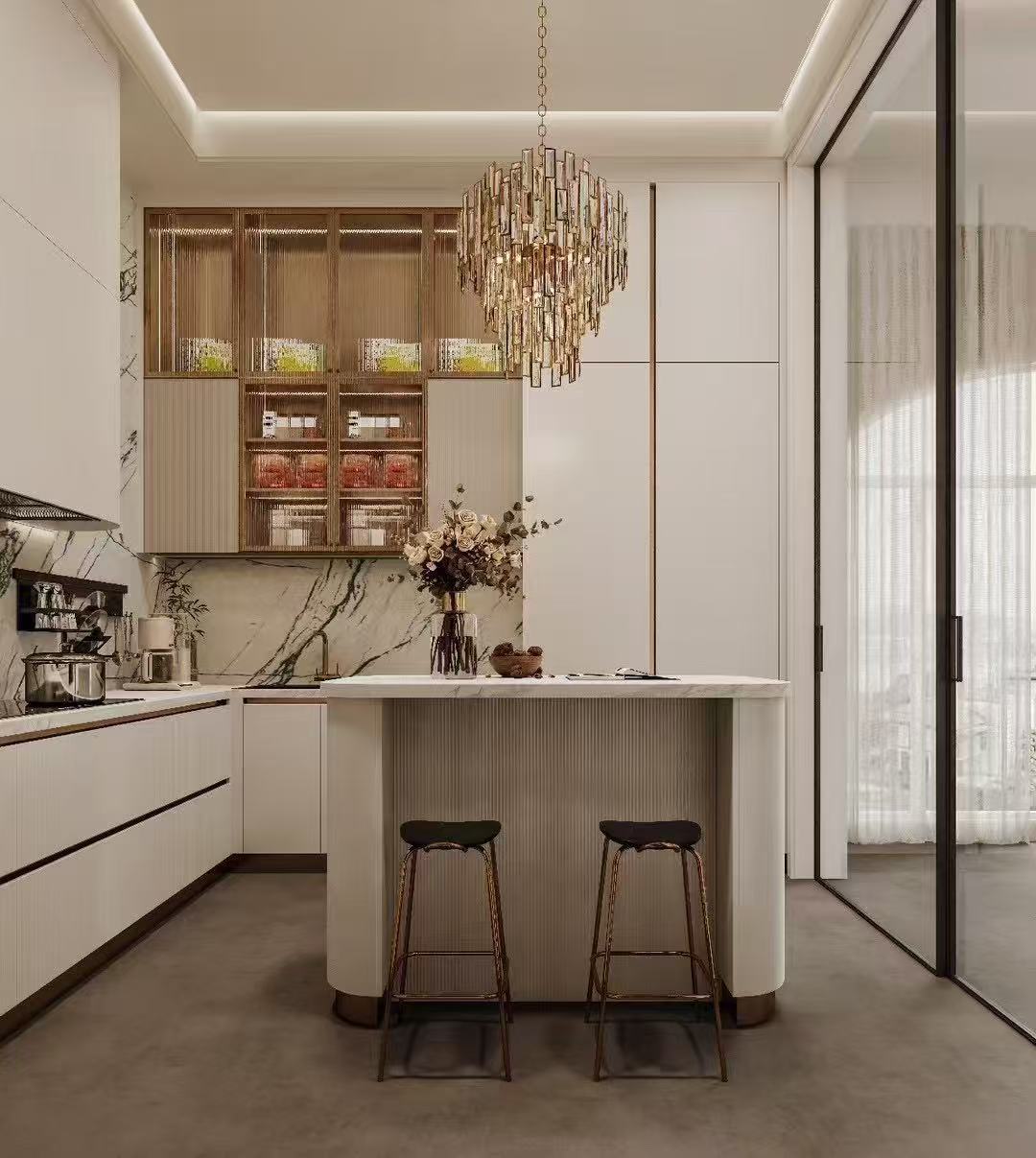 2026 New Removable Modern Designs Minimalist Modular Complete Kitchen Unit Set Cabinet Plywood Cabinet