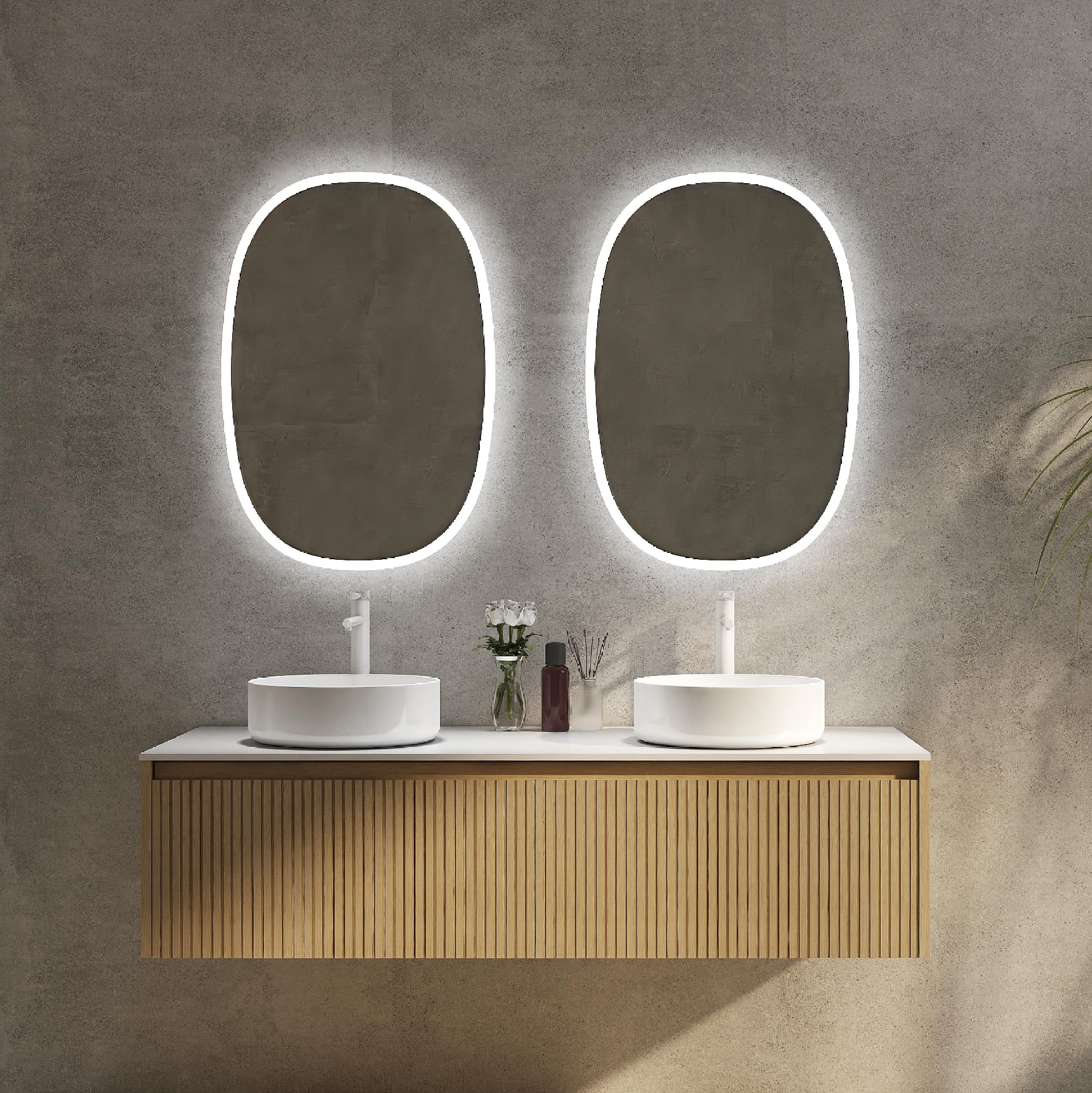 Modern Designs Bathroom Furniture Big Sets of Bathroom Vanity Cabinet with Mirror and Sink