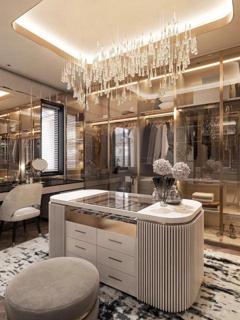 Modern Wardrobes Walk in Closet Wall Hanging Cabinet Organizer Style Aluminum Italy Bedroom Furniture Home Furniture