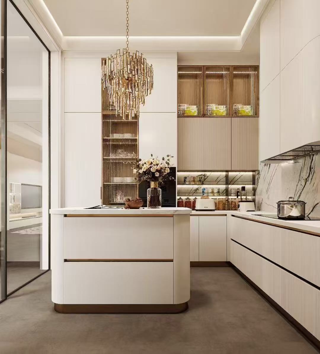 2026 New Removable Modern Designs Minimalist Modular Complete Kitchen Unit Set Cabinet Plywood Cabinet