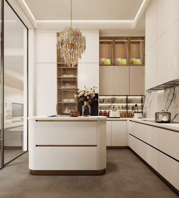 2026 New Removable Modern Designs Minimalist Modular Complete Kitchen Unit Set Cabinet Plywood Cabinet