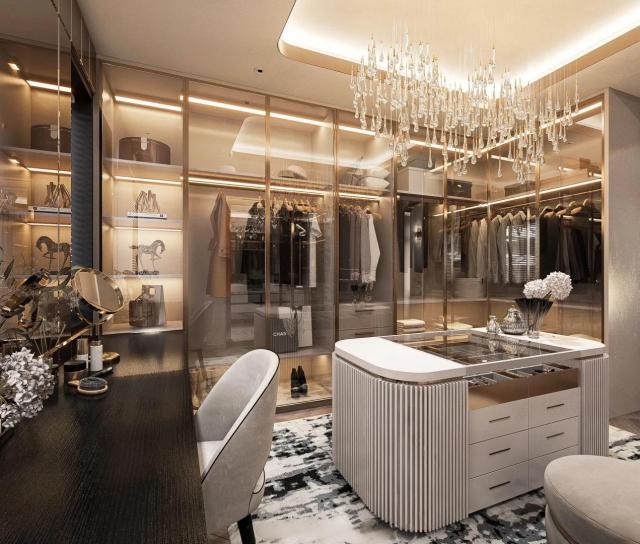 Modern Wardrobes Walk in Closet Wall Hanging Cabinet Organizer Style Aluminum Italy Bedroom Furniture Home Furniture