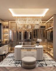 Modern Wardrobes Walk in Closet Wall Hanging Cabinet Organizer Style Aluminum Italy Bedroom Furniture Home Furniture