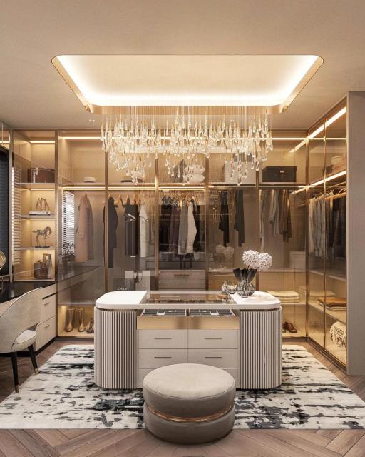 Modern Wardrobes Walk in Closet Wall Hanging Cabinet Organizer Style Aluminum Italy Bedroom Furniture Home Furniture