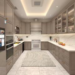 European Style Luxury Kitchen Cabinets, Complete Kitchen Cabinet Designs, High-End  Shaker Style