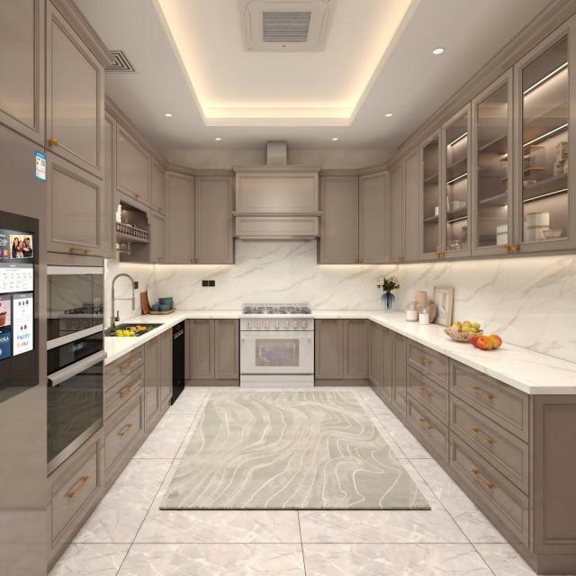 European Style Luxury Kitchen Cabinets, Complete Kitchen Cabinet Designs, High-End  Shaker Style