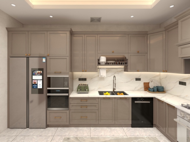 European Style Luxury Kitchen Cabinets, Complete Kitchen Cabinet Designs, High-End  Shaker Style