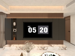 High-end TV Background Wall Modern Style TV Cabinet Custom Size Living Room Furniture Home With High-end Rock Slabs