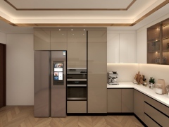 Commercial Walnut American Kitchen Cabinets Modern Smart Furniture for Home for Apartment Villa Kitchen