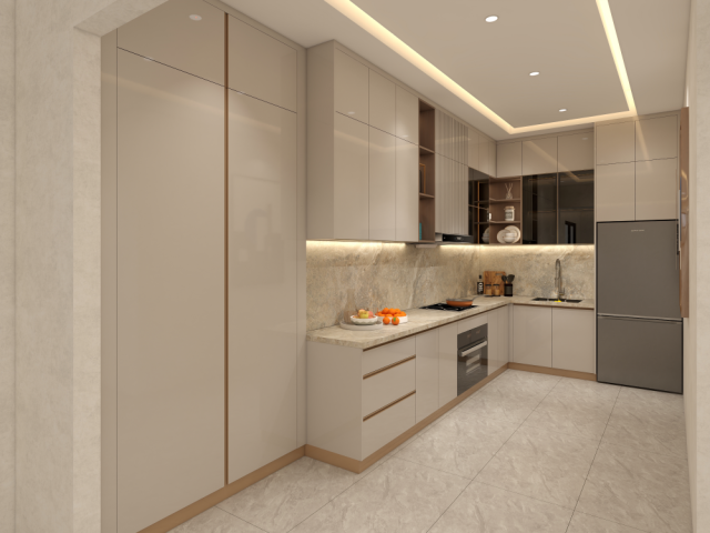 China Made Custom Modern Design Home Kitchen Furniture Kitchen Cabinets Complete Set Ready to Assemble