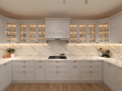 Custom Wooden Kitchen Cabinets Direct from Factory, Kitchen Cabinets Made in China for Homes
