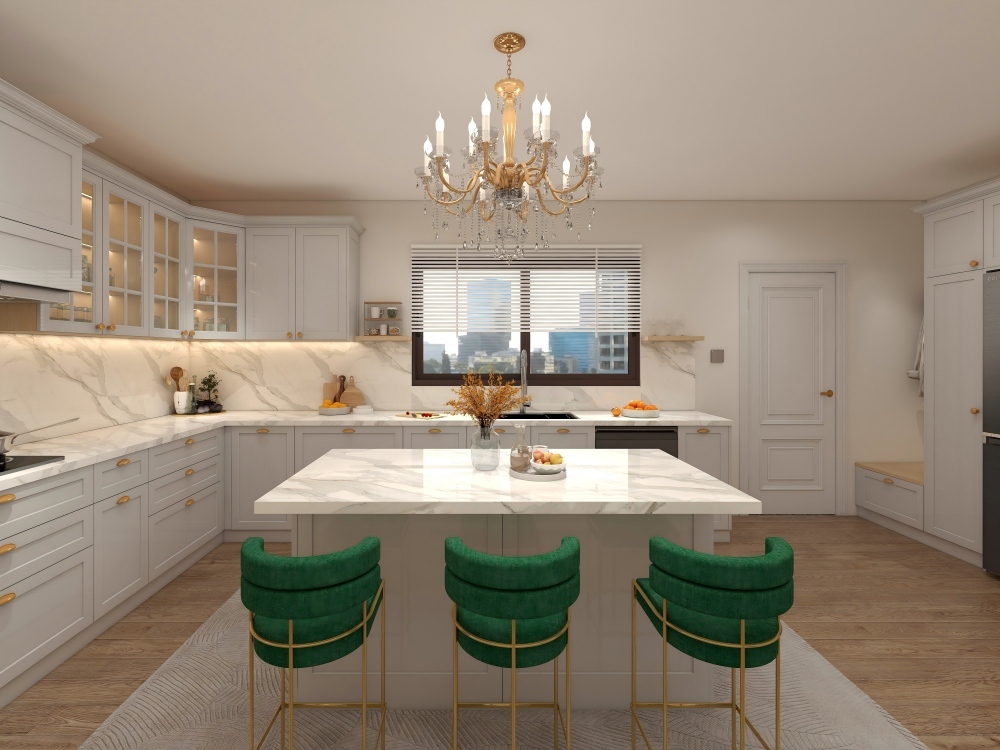 Custom Wooden Kitchen Cabinets Direct from Factory, Kitchen Cabinets Made in China for Homes