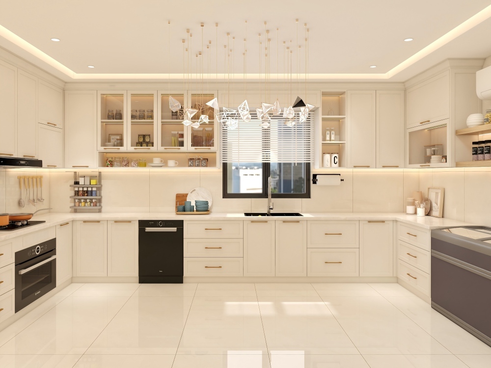 Modular Kitchen Furniture Modern Custom Kitchen Cabinets American Style Shaker Door White Cabinets
