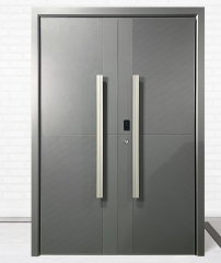 Aluminum Front Door with Smart Lock--Keyless Entry, Anti-Rust Exterior Door for Home